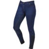 Dublin Womens Shona Full Suede Seat Denim Breeches - Blue Denim Colour Blue Denim