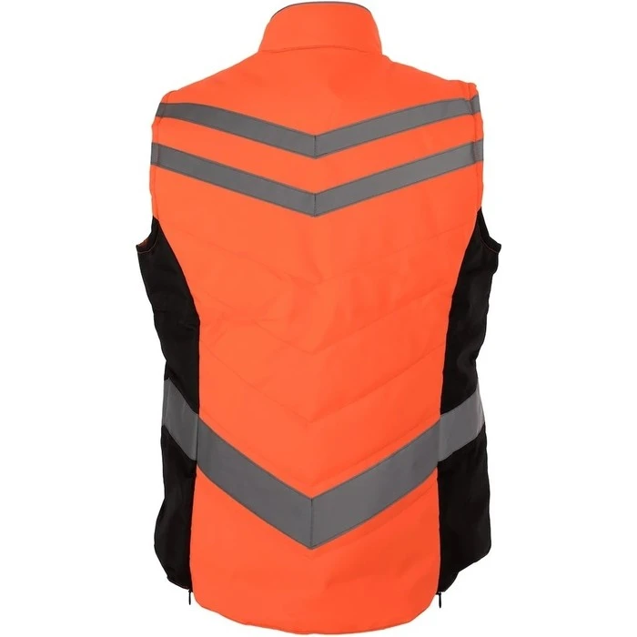 Equisafety Unisex Quilted Gilet - Orange GIL0 4 Equisafety Unisex Quilted Gilet - Orange GIL0 - Image 2