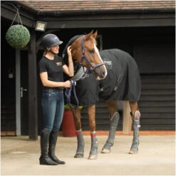 Equilibrium Magnetic Rug With Neck - Black -Equestrian Clothing Sales Equilibrium Magnetic Rug with Neck Black 7.700x700