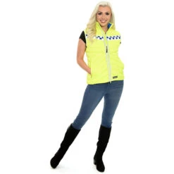 2022 Equisafety Polite Hi Vis Fitted Gilet POL-G - Yellow -Equestrian Clothing Sales Equisafety Polite Hi Vis Fitted Gilet POL G Yellow 3.700x700