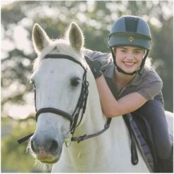 2022 Charles Owen Esme MS1 Pro Helmet & Headband ESMEMS1P - Grey / Rose Gold Silk -Equestrian Clothing Sales Esme MS1P.700x700