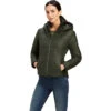 2022 Ariat Womens Harmony Insulated Jacket 10041215 - Forest Mist -Equestrian Clothing Sales F22 WMS ENGL 10041215 front.700x700