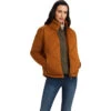 2022 Ariat Womens Adena Insulated Jacket 10041259 - Chestnut -Equestrian Clothing Sales F22 WMS ENGL 10041259 front.700x700