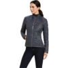 2022 Ariat Womens Lumina Insulated Jacket 10041384 - Ebony -Equestrian Clothing Sales F22 WMS ENGL 10041384 front.700x700