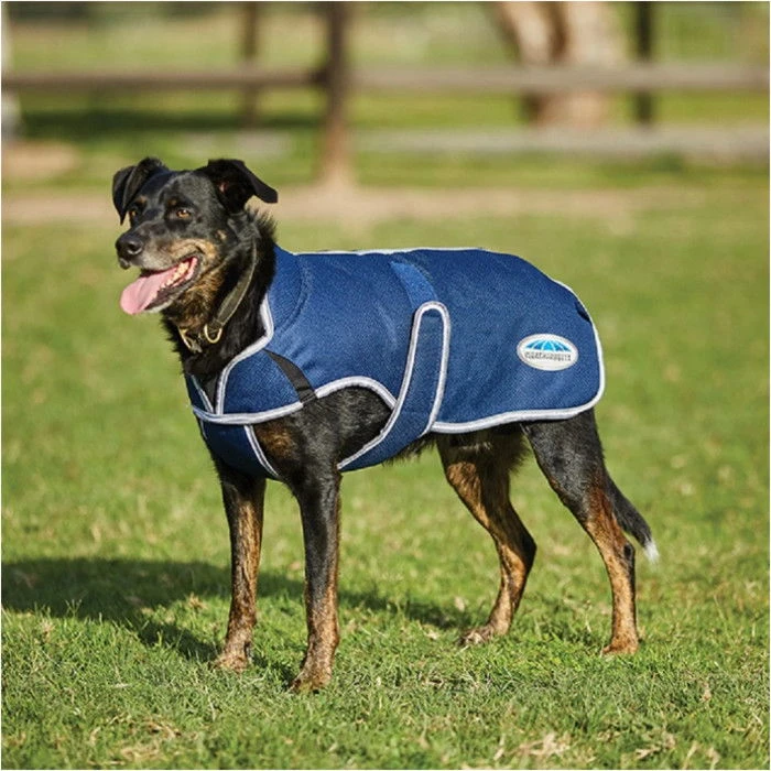 Weatherbeeta - Dog Comfitec Premier Free Parka Delux Dog Coat - Dark Blue / Grey / White 3 Weatherbeeta - Dog Comfitec Premier Free Parka Delux Dog Coat - Dark Blue / Grey / White
