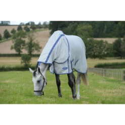 WeatherBeeta ComFiTec Airflow II Detach-A-Neck Rug - Grey / Blue -Equestrian Clothing Sales WeatherBeeta20ComFiTec20Airflow20II20Detach A Neck201002927020Grey20Blue front.700x700