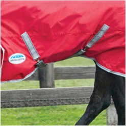 2022 Weatherbeeta Comfitec Classic Lite Combo Neck Turnout Rug - Red / Silver Colour Red/Silver -Equestrian Clothing Sales Weatherbeeta Comfitec Classic Combo Neck Lite Red 3.700x700