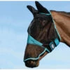 Weatherbeeta Comfitec Fine Mesh Mask With Ears & Nose - Black / Turquoise Colour Black/Turquoise -Equestrian Clothing Sales Weatherbeeta Comfitec Fine Mesh Mask With Ears Nose BlackTurquoise.700x700