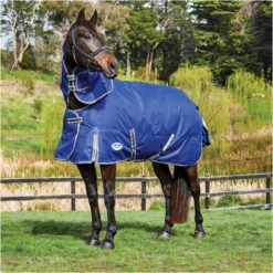 Weatherbeeta Comfitec Premier Medium Detach-A-Neck Rug - Blue / Grey