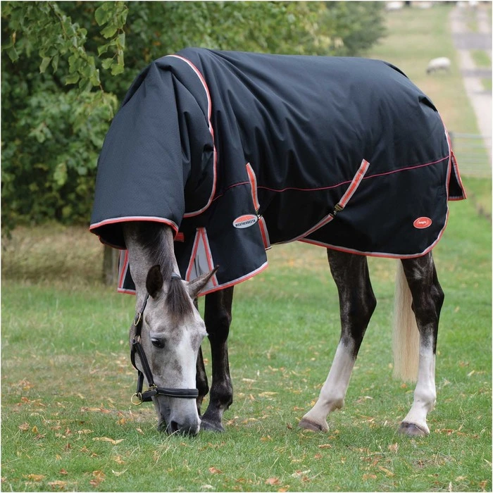 2022 Weatherbeeta Comfitec Premier & Therapy-Tec Medium Detach-A-Neck Turnout Rug - Black / Red 4 2022 Weatherbeeta Comfitec Premier & Therapy-Tec Medium Detach-A-Neck Turnout Rug - Black / Red - Image 2