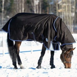 Weatherbeeta Comfitec Ultra Cozi Medium Detach-A-Neck Rug - Charcoal / Blue -Equestrian Clothing Sales Weatherbeeta20Comfitec20Ultra20Cozi20Ii20Detach A Neck20Medium20Charcoal20Blue20White20 20side.700x700 1