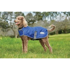 Weatherbeeta Comfitec Windbreaker Free Dog Coat - Dark Blue / White / Grey Colour Dark Blue/grey/white