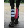 Weatherbeeta Reflective Single Lock Brushing Boots Pink / Silver 1004916 Colour Pink/silver