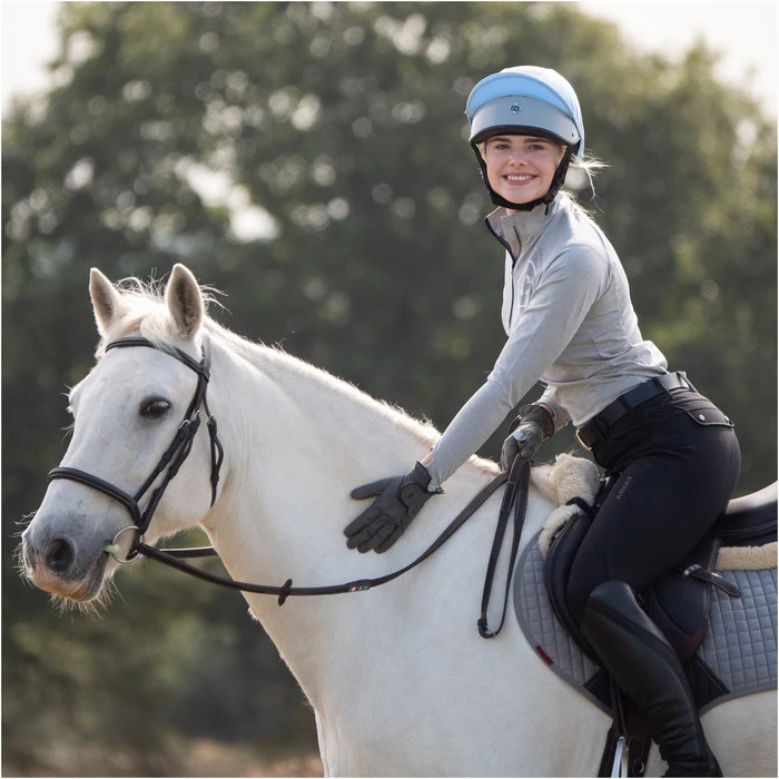 Charles Owen Esme JS1 Pro Riding Skull & Headband - Baby Blue 5 Charles Owen Esme JS1 Pro Riding Skull & Headband - Baby Blue - Image 3