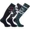 2022 HV Polo Womens Prancer Socks 3-pack 205493454 - Navy