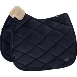 2022 Eskadron Velvet Croco Saddle Cloth 215038 - Navy