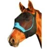 Woof Wear UV Fly Mask Without Ears - Black / Turquoise Colour Black/Turquoise 1 Woof Wear UV Fly Mask Without Ears - Black / Turquoise Colour Black/Turquoise -Equestrian Clothing Sales fly20mask.700x700