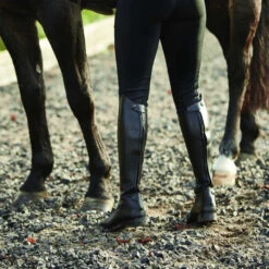 Harry Hall Womens Edlington Long Riding Boots Black -Equestrian Clothing Sales harry hall edlington womens riding boots black HHL42 model2.700x700