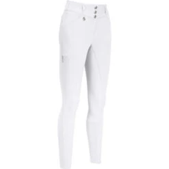2023 Pikeur Womens Briosa Full Grip Riding Breeches 144306 - White Colour White