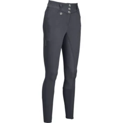 2023 Pikeur Womens Briosa Full Grip Riding Breeches 144306 - Dark Shadow Colour Dark Shadow