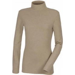 2023 Pikeur Womens Rollneck Top 430000 - Soft Taupe Melange Colour Soft Taupe Melange