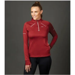 2022 Weatherbeeta Victoria Premium Thermal Baselayer Top 100625 - Maroon Colour Maroon -Equestrian Clothing Sales wb baselayer victoria mrn07.700x700