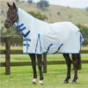 Weatherbeeta Comfitec Mesh II 600D Combo Neck Waterproof Rug - Silver -Equestrian Clothing Sales wb fly 600d mesh II sil sil01.700x700